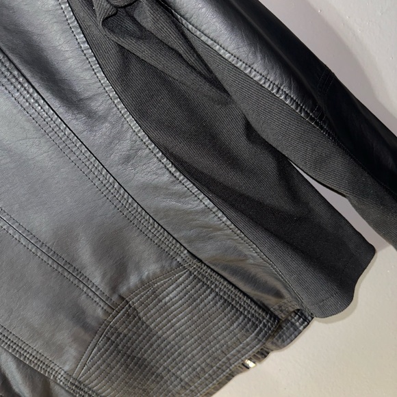 Woman’s Black Faux Leather Jacket - Picture 9 of 9